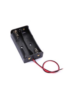 Buy 18650 Battery Storage Case For 2X18650 With Leads Black in Egypt