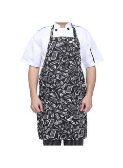 Buy Adjustable Half-length Adult Apron Striped Hotel Restaurant Chef Waiter Apron Kitchen Cook Apron With 2 Pockets Multicolour in Saudi Arabia