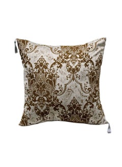 اشتري Turkish Decorative Pillow Cushion Biege/Brown 60 X 60 centimeter في السعودية