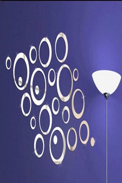 اشتري 3D Acrylic Mirror Wall Stickers في السعودية