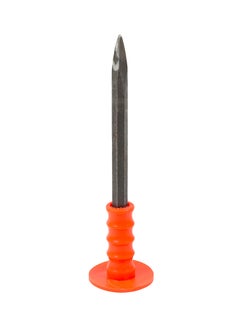 Buy Heavy Duty Flat Chisel With Round Grip Orange/Silver 330cm in Saudi Arabia