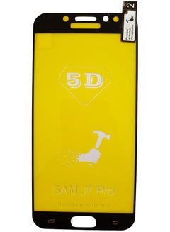 Buy Nano 5D Flexible Full Screen Protector For Samsung Galaxy J7 Pro Clear/Black in Saudi Arabia