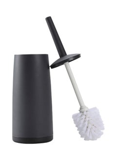 Buy 2-Piece Toilet Cleaning Brush And Holder Black/White 11.5x11.5x37.5centimeter in Saudi Arabia