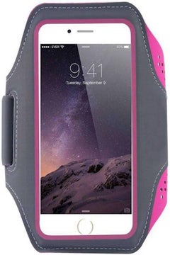 Buy Sports Jogging Gym Running Armband For Apple iPhone 7 Pink in UAE