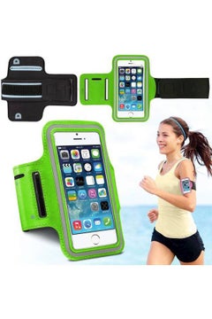 Buy Iphone 6 (5.5 Inch) Arm Band Mobile Phone Holder For Sports Gym Running Jogging Green in UAE