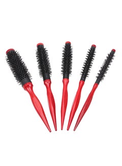 Buy Round Brush Roller Comb Red/Black 15mm in Saudi Arabia