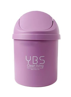 Buy Mini Trash Desktop Rubbish Bin Purple in Saudi Arabia