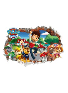 اشتري ملصق جداري بتصميم ثلاثي الأبعاد من مسلسل الرسوم المتحركة "Paw Patrol" متعدد الألوان 70 x 50سم في السعودية