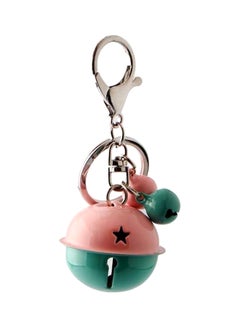 اشتري Small Bell Ring Charm Key Chain Pink/Green في الامارات