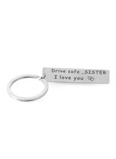 اشتري The Words Of Drive Safe L Love You Lettering Family Member Friendly Stainless Steel Key Chain في السعودية