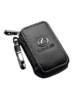 Buy Leather Zipper Wallet Remote Cover Car Key Chain in Saudi Arabia