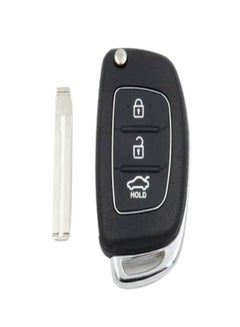 Buy Basic Replacet Cover For Hyundai Remote Key 3 Button Uncut Keyless Entry Car Key Fob Shell Case Key Chain in Saudi Arabia