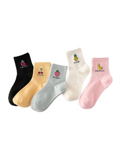 اشتري Pair Of 5 Fruits Printed Socks في الامارات