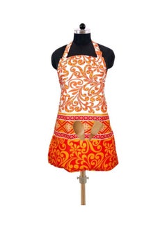 Buy Printed Cotton Apron Red/Gold/White in Egypt