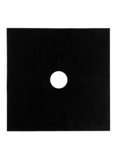 Buy Gas Hob Oil Protection Liner Reusable Stove Clean Mat Pad Black in UAE