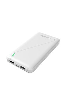 Buy 10000.0 mAh Power Bank Mobile Charger White in Saudi Arabia