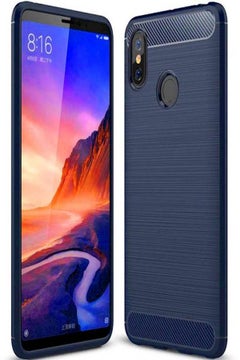 Buy Xiaomi Mi Max 3 Case Carbon Brushed Soft TPU Shockproof Cover in Saudi Arabia