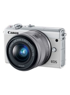 اشتري كاميرا رقمية EOS M100 دون مرآة بدقة 24.2 ميجابكسل بعدسات بقياس 15-45 ملم في الامارات