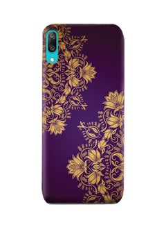 Buy Amc Design Huawei Y7 (2019) Tpu Silicone Case With Purple Floral Mandala Pattern in UAE