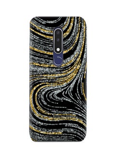 Buy Amc Design Nokia 3.1 Plus Tpu Silicone Case With  Luxury Swirled Texture Pattern in UAE