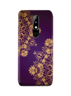 Buy Amc Design Nokia 5.1 Plus TPU Silicone Case With Purple Floral Mandala Pattern Purple Floral Mandala Pattern in UAE