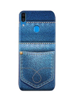 Buy Amc Design Samsung Galaxy A30Tpu Silicone Case With Jeans Pattern in UAE