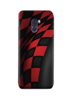 Buy Amc Design Xiaomi Pocophone F1 Tpu Silicone Case With Sports Red & Black Pattern in UAE