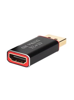 Buy 4K Display Port To HDMI Male Female Adapter Black in UAE