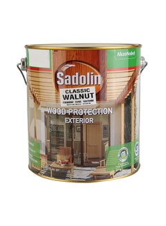 Buy Classic Wood Stain Exterior Protection Walnut 3.7Liters in UAE