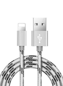 Buy USB Data Sync Charger Cable For Apple iPhone 100centimeter Silver in Saudi Arabia