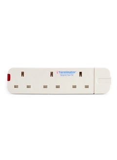 اشتري 3-Way Strip Extension Socket Board أبيض في الامارات