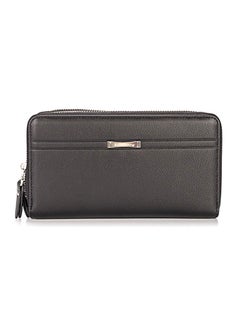 Buy Business And Leisure Double Zip Clutch Bag Black in UAE