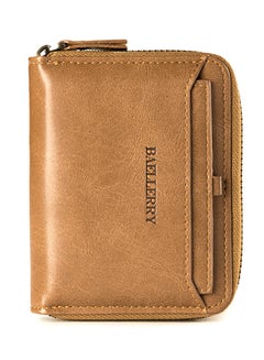 Buy Zipper Wallet Brown in Saudi Arabia