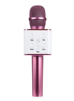 Buy Q7 Wireless Handheld Karaoke Microphone Bluetooth 1553116961-5628 Rose Gold/White in Saudi Arabia