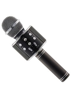 Buy Wireless Karaoke Handheld Microphone Bluetooth with USB KTV Player - WS858, Black 1553116247-5408 Black/Silver in Saudi Arabia