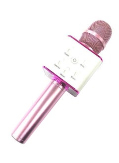 Buy Q7 Wireless Handheld Karaoke Microphone Bluetooth For Smart Phones 1553120324-6670 Rose Gold/White in Saudi Arabia