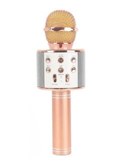 Buy Bluetooth Wireless Handheld Karaoke Microphone 1553102927-1496 Rose Gold/Silver in Saudi Arabia