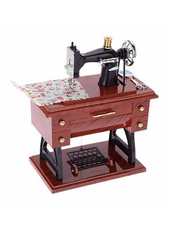 Buy Vintage Mini Sewing Machine Music Box Multicolour 30.0x25.0x5.0cm in Saudi Arabia