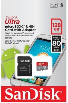 Buy Ultra Micro SDXC Memory Card With Adapter 128GB Black in UAE