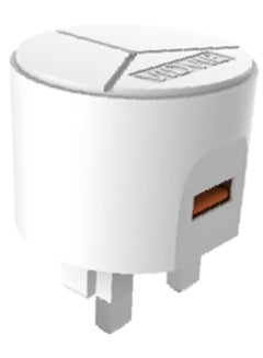 Buy USB Quick Charger With Cable White in Saudi Arabia