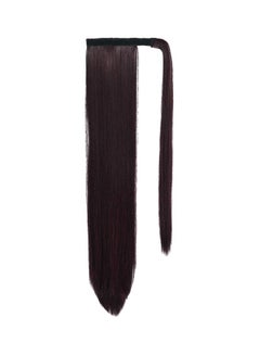 Buy Ponytail Straight Hair Extension Clip Brown in UAE