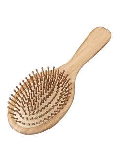 Buy Wooden Hair Brush Beige in UAE