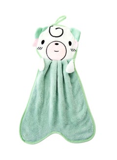 Buy Cartoon Design Hanging Towel Green/White 38grams in Saudi Arabia