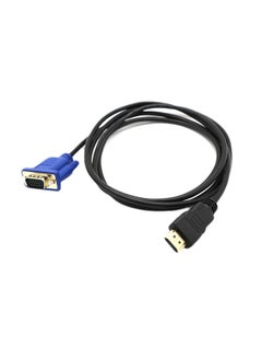 Buy 1.8M / 3.0M Cable Hd Multimedia Interface To Vga 1080P Hd With Audio Adapter Cable Multicolour in UAE