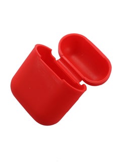 Buy Silicone Earphone Case For Apple AirPods Red in UAE