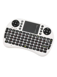 Buy 2.4G Mini Usb Wireless Russian Version Keyboard Touchpad & Air Mouse White in Saudi Arabia