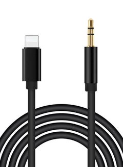 Buy Lighthing To Male Aux Cable Black in Saudi Arabia