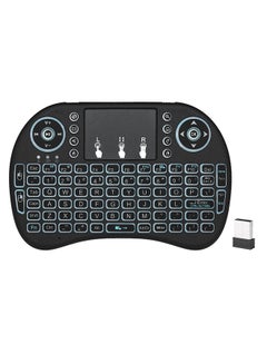 Buy Wireless Keyboard Remote Control With Touchpad For Smart TV Black in UAE