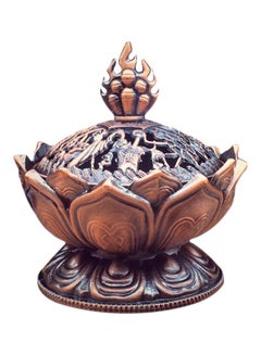 اشتري Tibetan Lotus Alloy Bronze Mini Incense Burner Metal Craft Home Decoration متعدد الألوان في السعودية