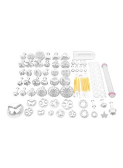 اشتري 68-Piece Cake Decorating Tool Set أبيض/أصفر في الامارات